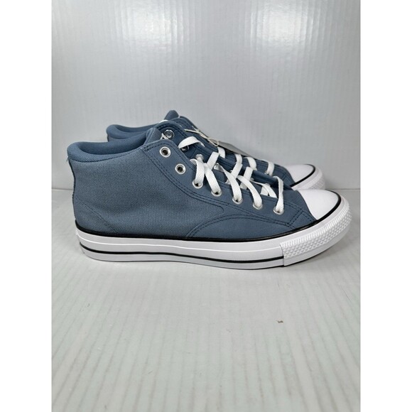 Size 10 Converse Chuck Taylor All Star Malden Street Mid Blue Mens A11452C NEW - Picture 2 of 9